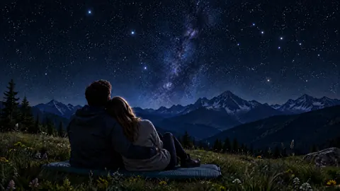 Couple Under the Milky Way