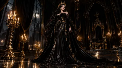 Crowned Gothic Queen Throne Room