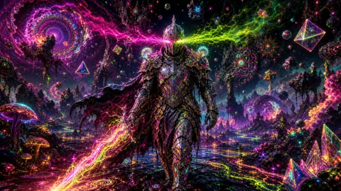 Armored Knight in Alien Wasteland