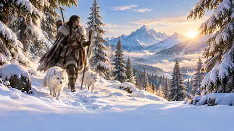 Arctic Pathfinder With Foxes