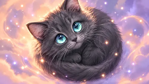 Gray Kitten With Aqua Eyes