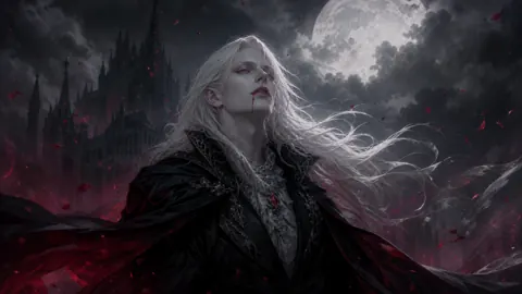 Albino Vampire at Full Moon