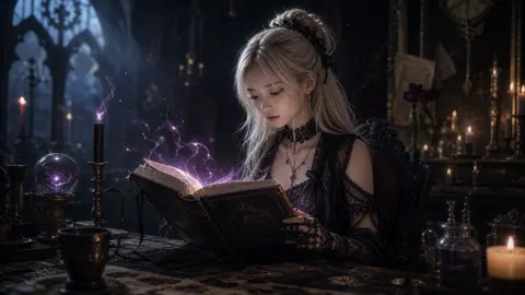 Gothic Witch Reading Spellbook