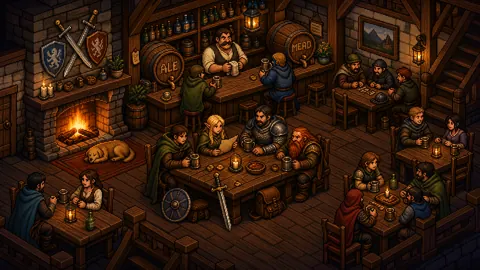 Pixel Art Fantasy Tavern