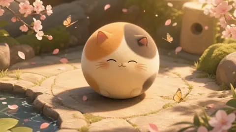Calico Garden Bliss live wallpaper