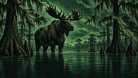 Moose in Cypress Swamp