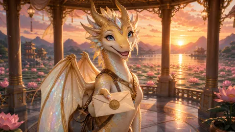 Courier Wyvern With Sealed Letter