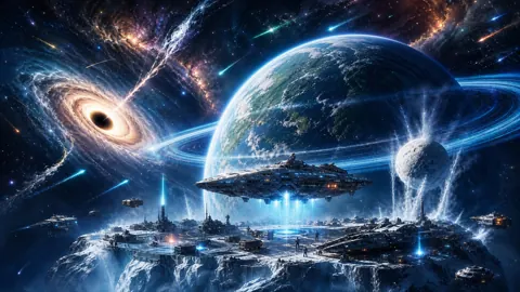 Icy Asteroid Shipyard Carrier