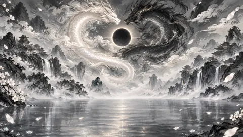Twin Serpents Around Eclipse