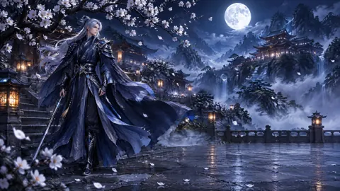 Silver-Haired Guardian at Plum Temple