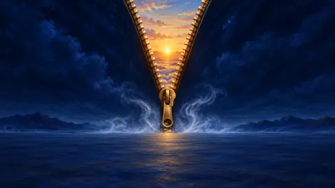 Brass Zipper Golden Sunrise