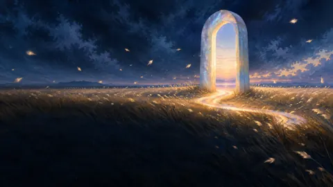 Moonstone Doorway in Reed Field
