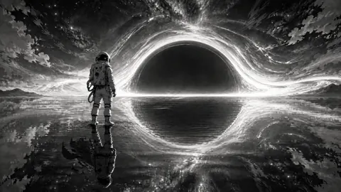 Astronaut Before Black Hole