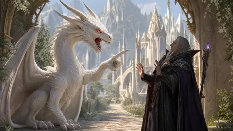 Albino Wyvern at Elven Gate
