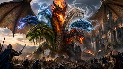 Seven-Headed Dragon at Castle
