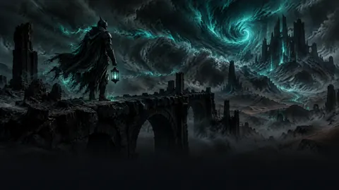 Spectral Knight on Basalt Bridge