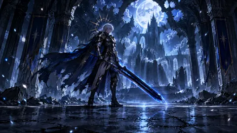 Celestial Knight With Blue Sword