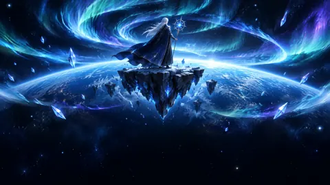 Star Navigator Above Blue Planet