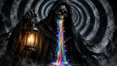 Grim Reaper With Rainbow Pour