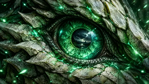 Emerald Dragon Eye Close-Up