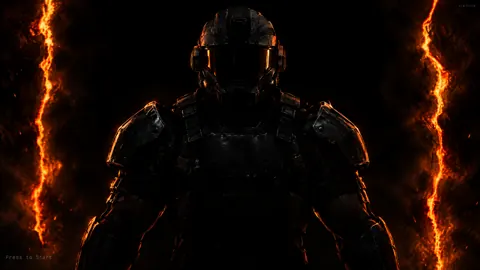 Armored Soldier With Molten Fissures