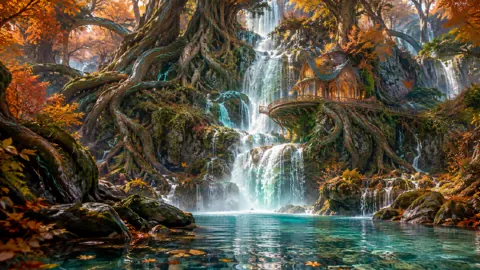 Elven House Above Crystal Falls