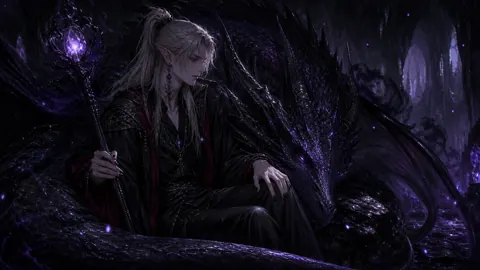 Elf and Black Dragon Cavern