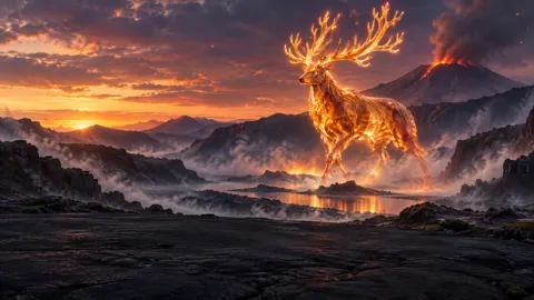 Amber Crystal Stag Caldera