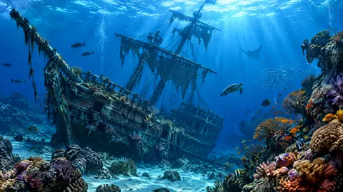 Sunken Pirate Ship Reef