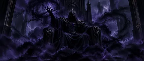 Shadow King on Gothic Throne