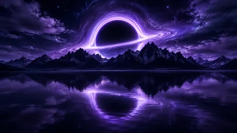 Black Hole Over Mountains