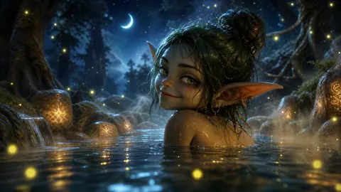 Moonlit Goblin Springs live wallpaper
