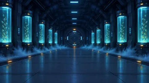Sci-Fi Seed Vault Corridor