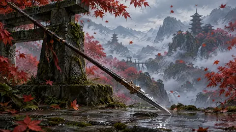 Spear on Mossy Shrine Gate