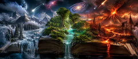 Fantasy Biomes From Open Book
