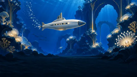 Art Deco Submarine Underwater