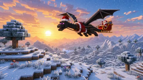 Dragon Sleigh Sunrise live wallpaper