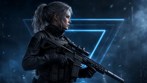 Neon Silent Operator live wallpaper