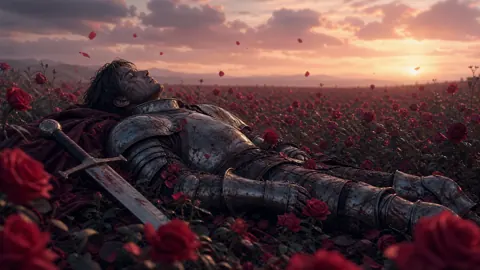 Wounded Knight Among Roses
