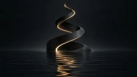 Black Spiral Over Water