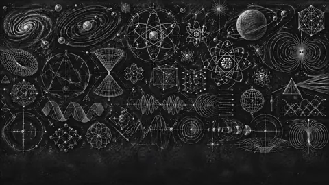 Scientific Chalkboard Diagrams