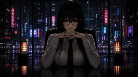 Ominous Neon Elegance live wallpaper
