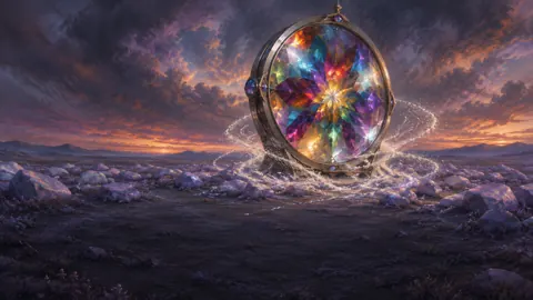 Prismatic Kaleidoscope in Lavender Field