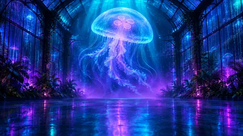 Giant Jellyfish in Greenhouse