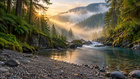 Sunbeams Over Fern Creek