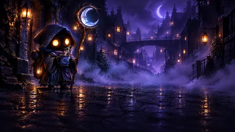 Hooded Lantern Keeper in Rain
