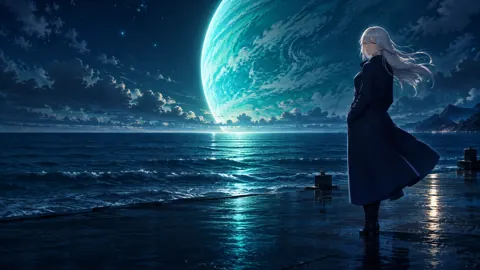 Silver-Haired Woman by Turquoise Planet
