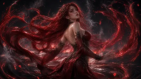 Red-Haired Warrior Over Water
