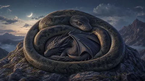 Giant Snake and Sleeping Dragon