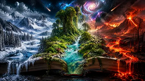 Fantasy World From Open Book